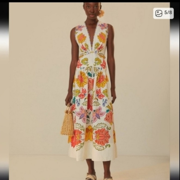 Farm Rio Floral Insects Mididress - Picture 5 of 5